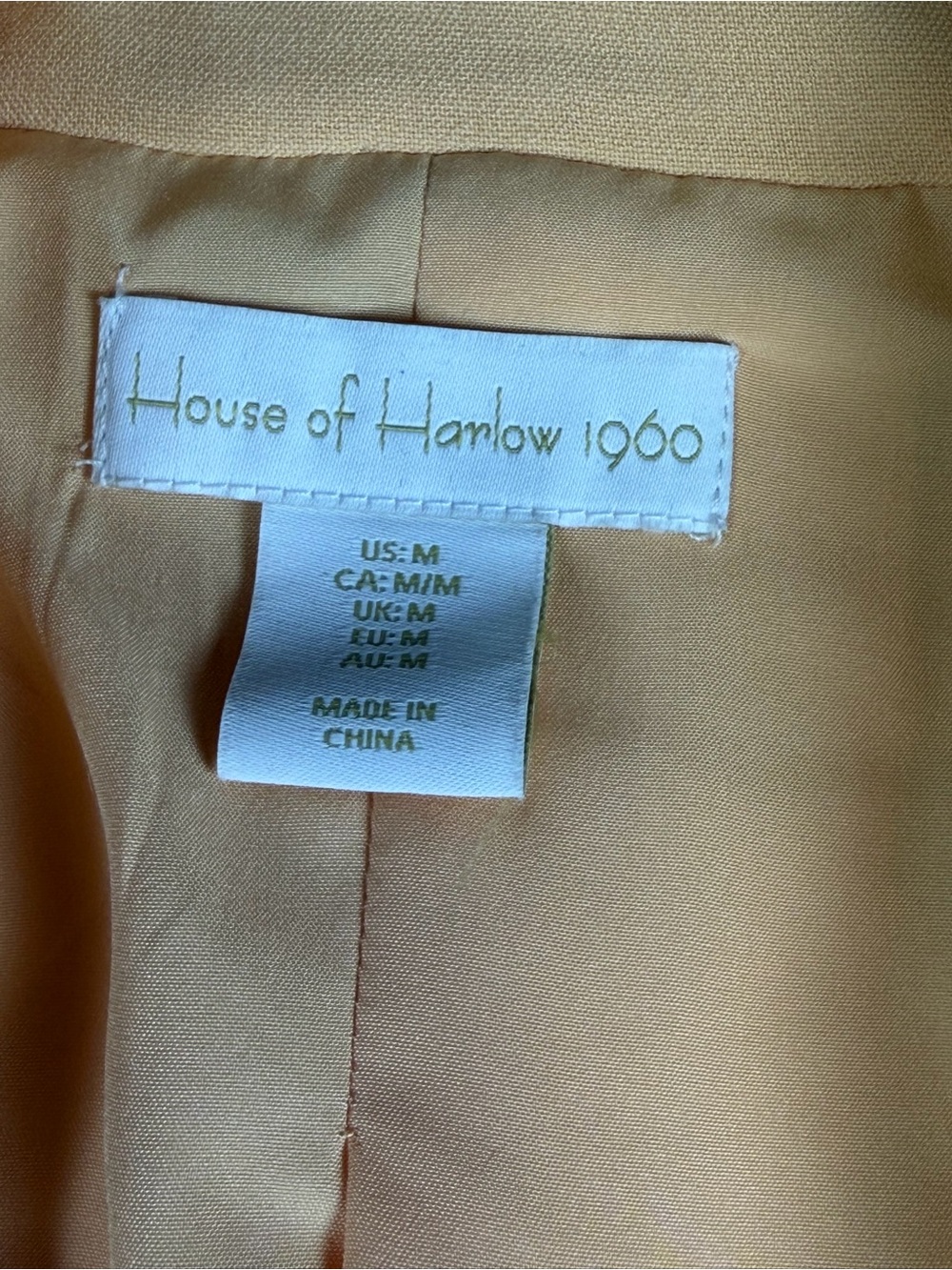 House of Harlow 1960  Double-Breasted Sherbet  Orange Blazer  - Clean and Fresh - Picture 12 of 16